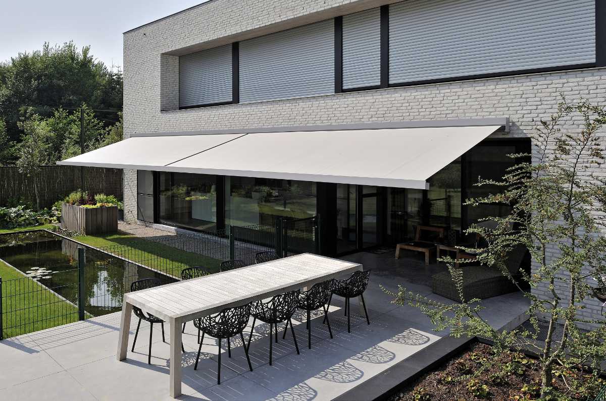 Un store banne installé par Moyse 3D